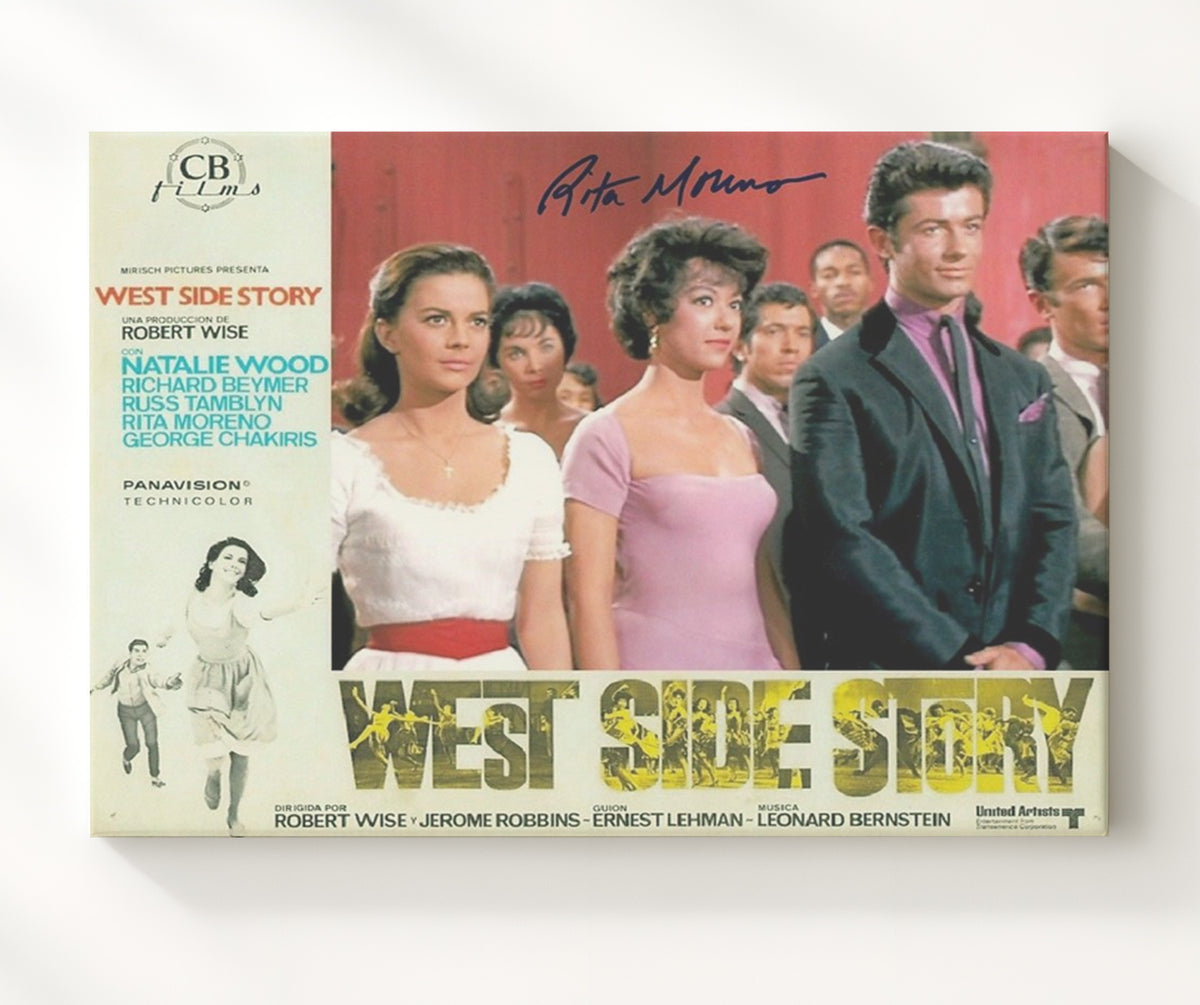 West Side Story - Rita Moreno - Anita - Ensemble Cast - Dance Hall Line movie wall art 20x24 Canvas