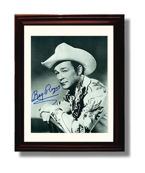 Western Classics - Roy Rogers - Cowboy - Saddle Ready movie wall art 8x10 Beveled Frame