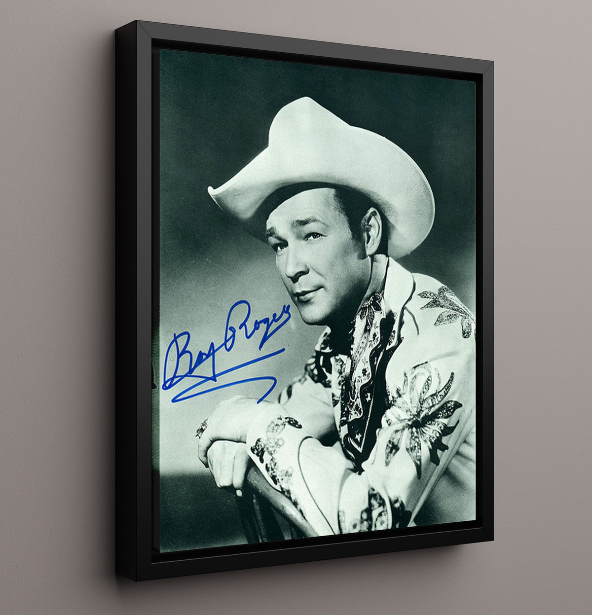 Western Classics - Roy Rogers - Cowboy - Saddle Ready movie wall art 16x20 Framed Canvas