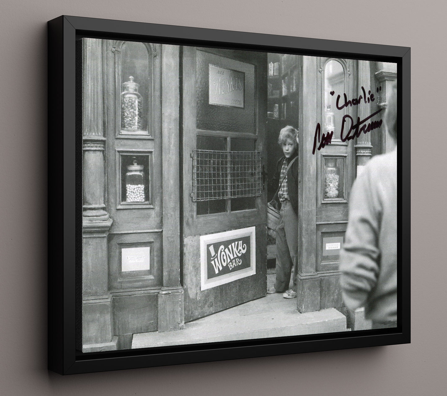 Willy Wonka - Ostrum - Charlie - Pure Imagination Starts movie wall art 16x20 Framed Canvas
