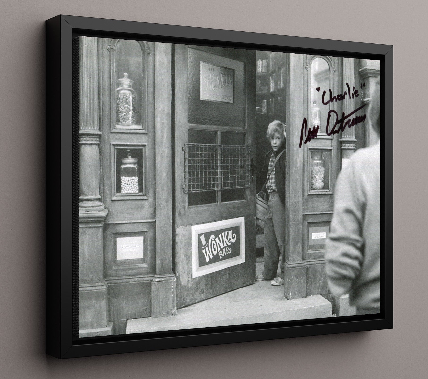 Willy Wonka - Ostrum - Charlie - Pure Imagination Starts movie wall art 16x20 Framed Canvas