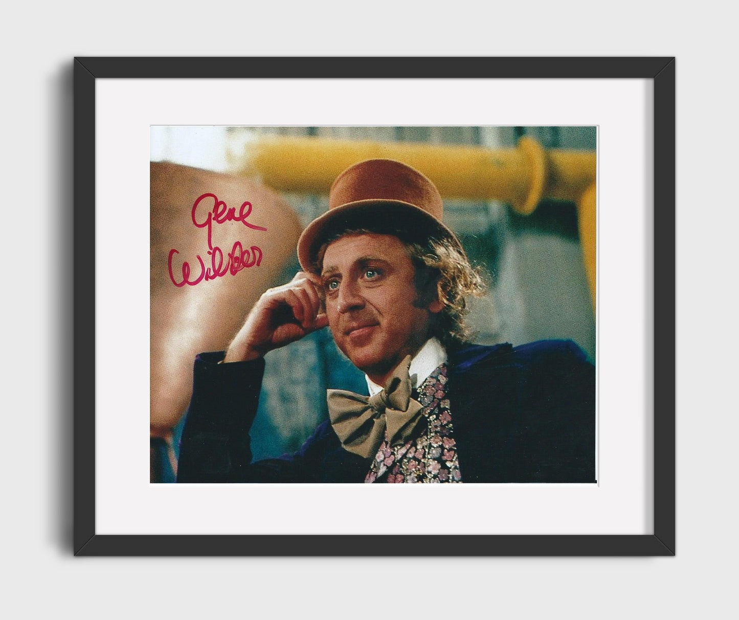Willy Wonka and the Chocolate Factory - Gene Wilder - Willy Wonka - Factory wonder reveal Vintage Movie Wall Art - 16x20 Gallery Frame movie decor