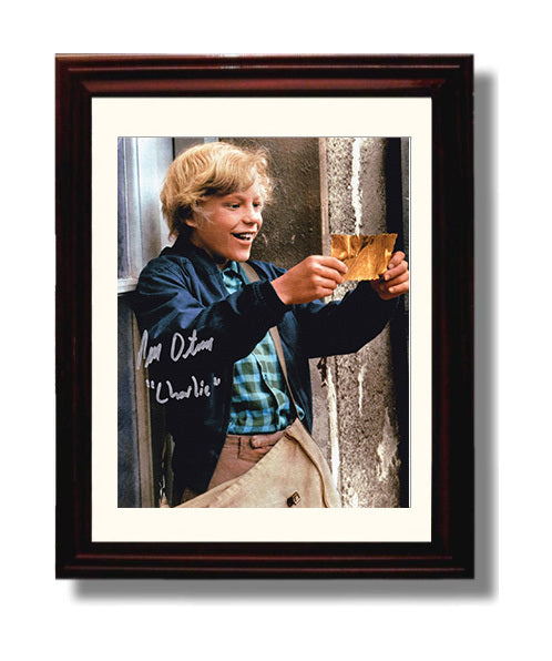 Willy Wonka and the Chocolate Factory - Peter Ostrum Charlie Golden Ticket Wonder movie wall art 8x10 Beveled Frame