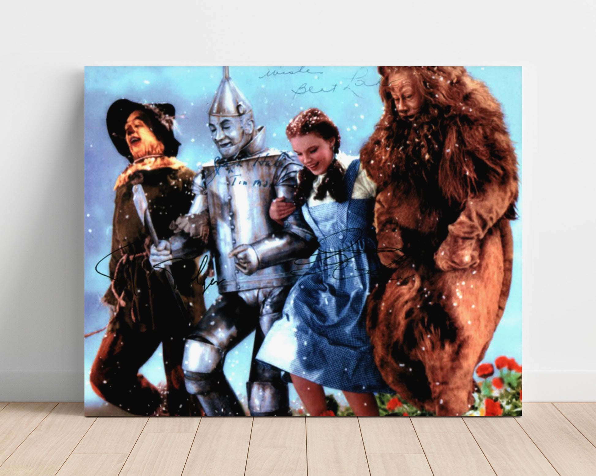 Wizard of Oz - Judy Garland - Dorothy - Ensemble Cast - Yellow Brick Walk Vintage Movie Wall Art - 16x20 Unframed Print movie decor