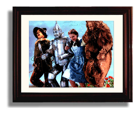 Wizard of Oz - Judy Garland - Dorothy - Ensemble Cast - Yellow Brick Walk movie wall art 8x10 Beveled Frame