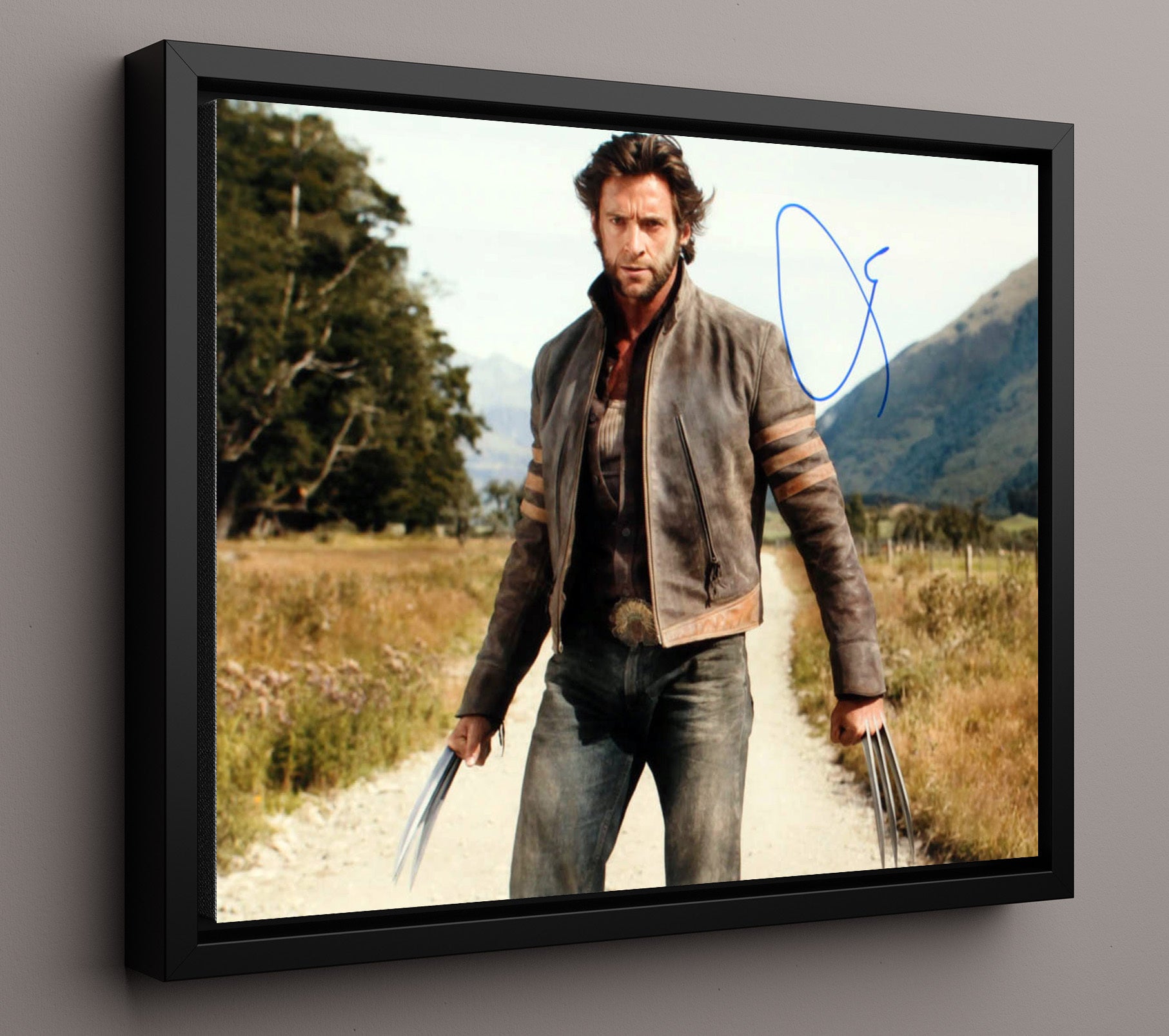 X-Men - Hugh Jackman - Wolverine - Claws Ready movie wall art 16x20 Framed Canvas