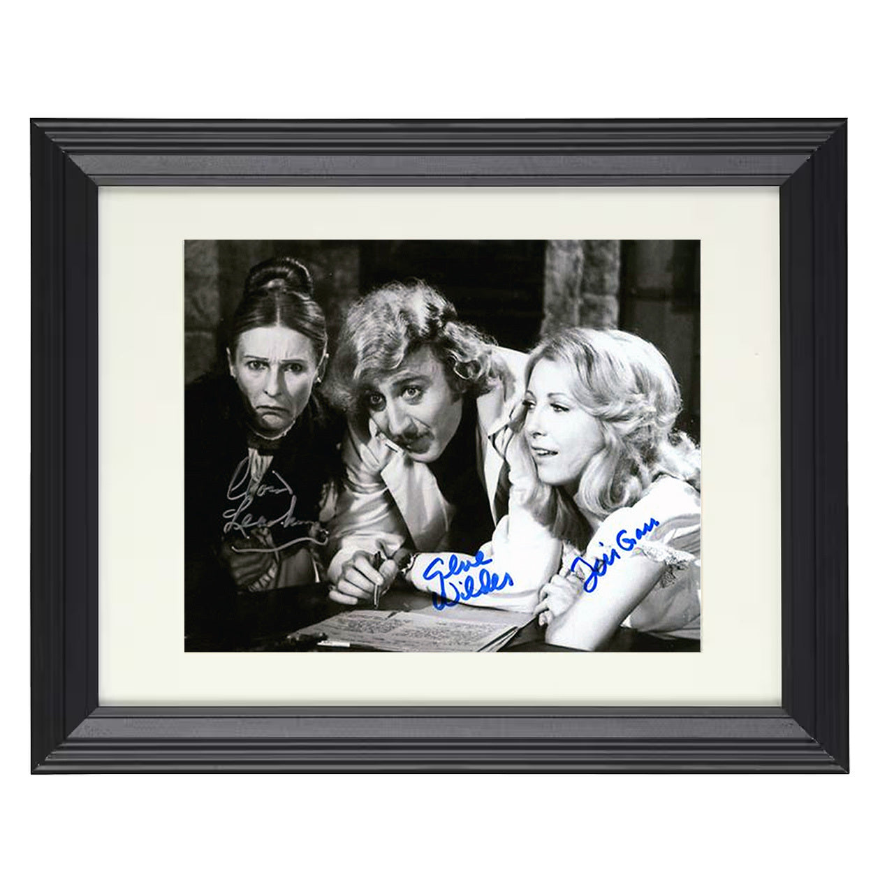 Young Frankenstein – Gene Wilder and Side-eyes Image – 8x10 black beveled framed movie wall art