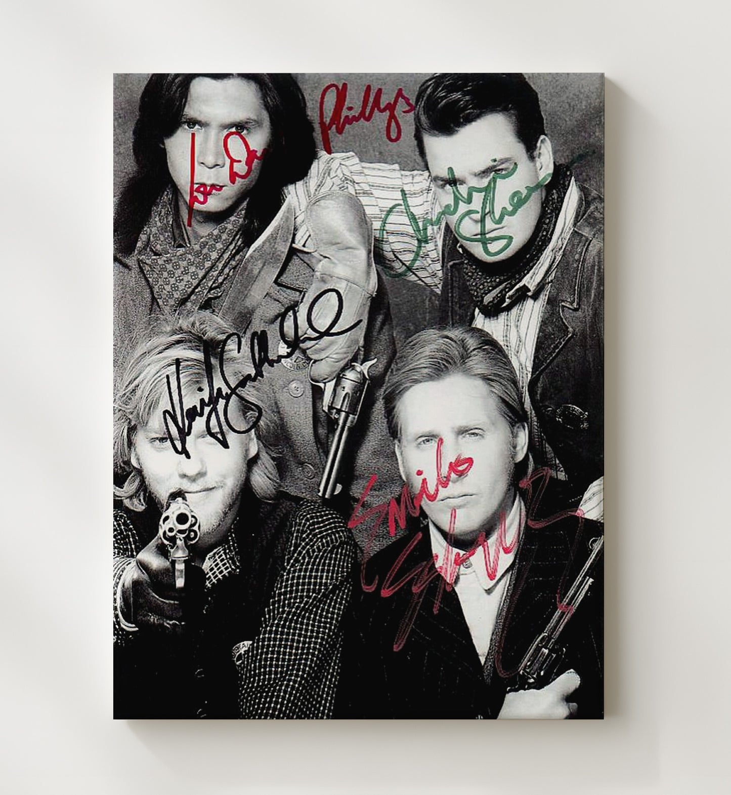 Young Guns Cast - Young Guns - Outlaw Squad in Style movie wall art 20x24 Canvas