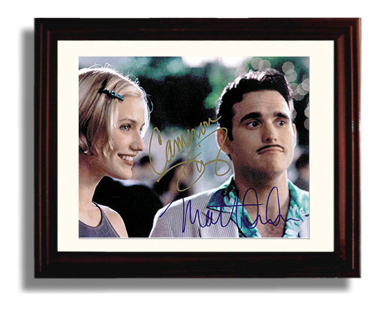 Theres Something About Mary - Cameron Diaz - Mary Jensen - Awkward date reveal Vintage Movie Wall Art - 8x10 Beveled Frame movie decor