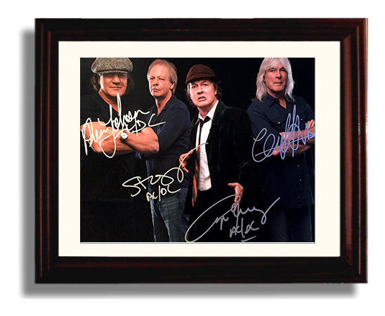 AC-DC - Rock or Bust s - Vintage Music Wall Art - 8x10 Beveled Frame music decor