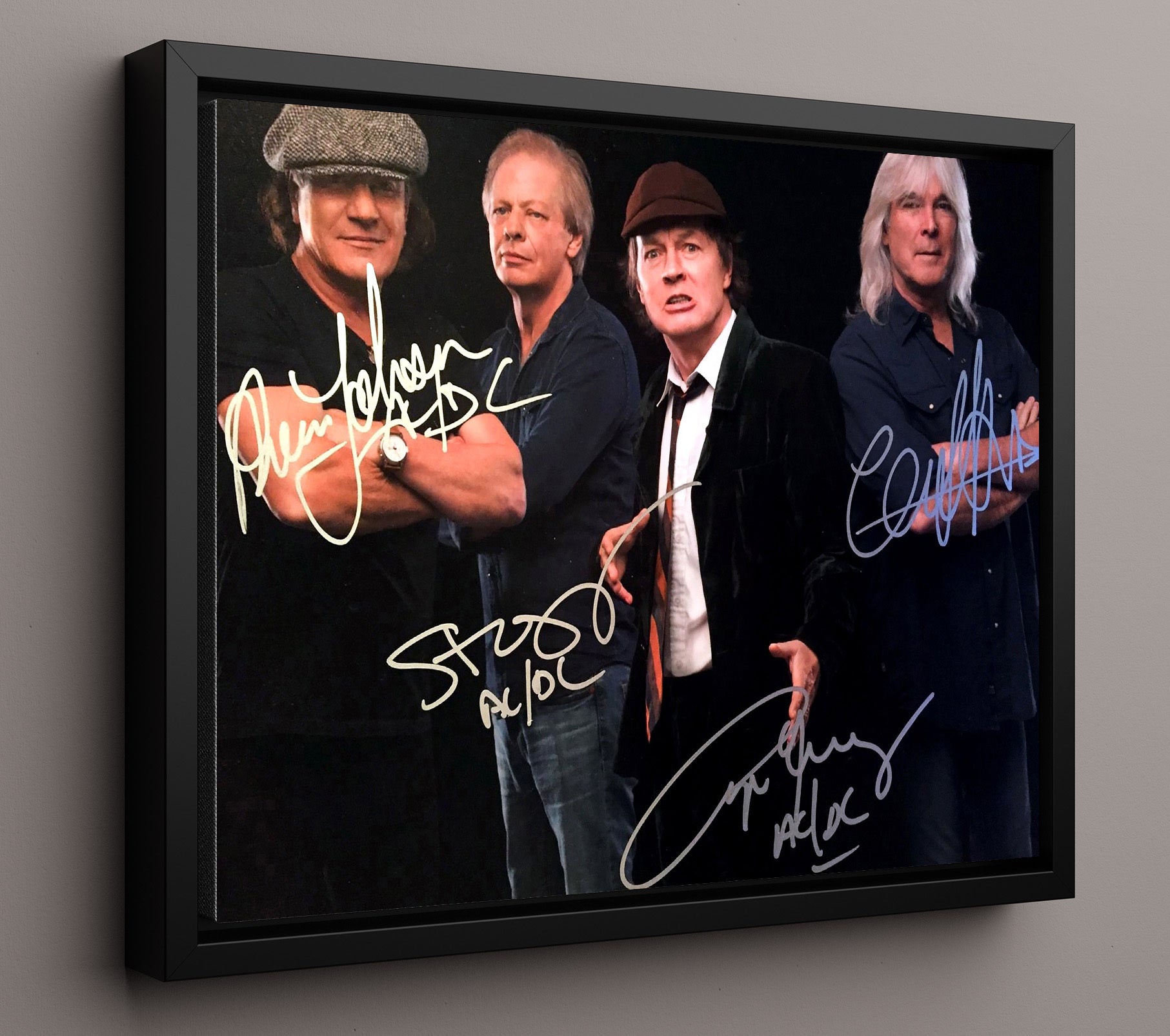 AC-DC - Rock or Bust s - Vintage Music Wall Art - 16x20 Framed Canvas music decor