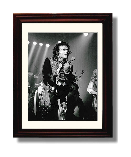 Adam Ant - Live on Stage Singing Black and White Music Wall Art 8x10 Beveled Frame wall art print – Music decor
