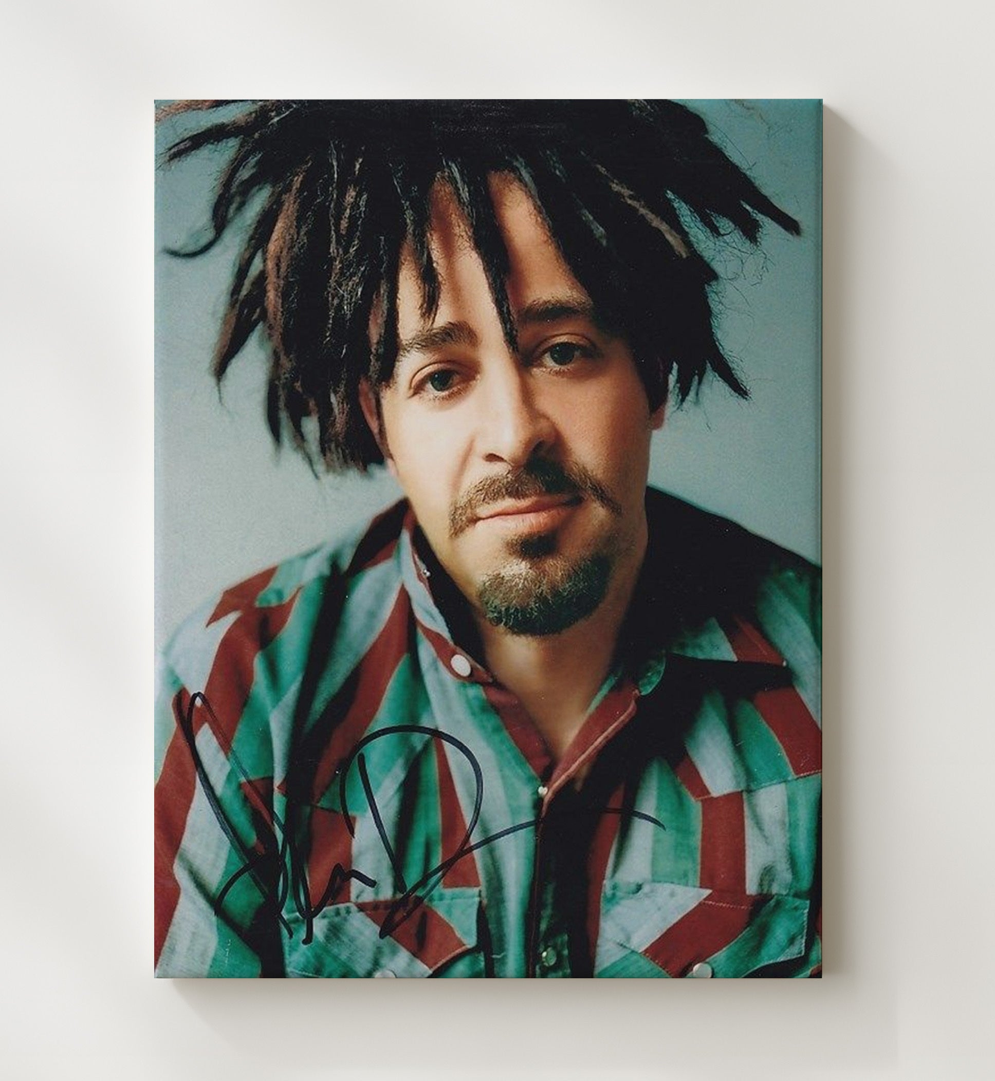 Adam Duritz - Counting Crows Dreadlocks Portrait - Vintage Music Wall Art - 20x24 Canvas music decor