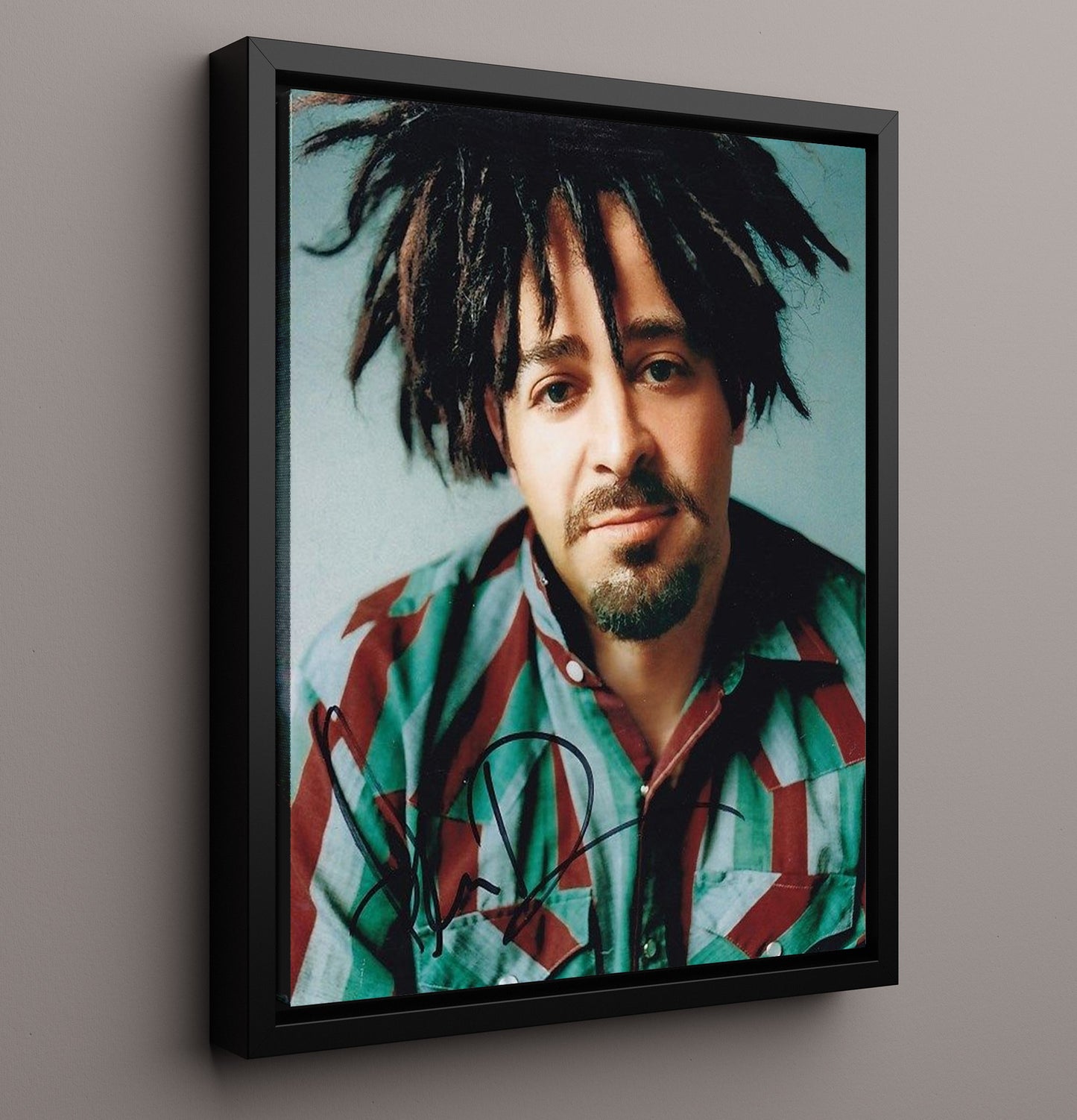 Adam Duritz - Counting Crows Dreadlocks Portrait Music Wall Art 16x20 Framed Canvas wall art print – Music decor