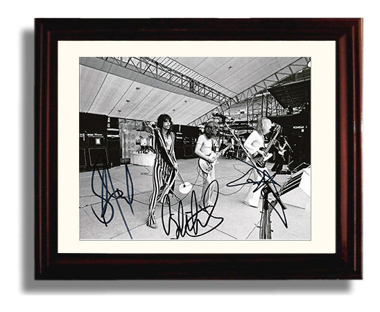 Aerosmith - Striped Stage Energy - Vintage Music Wall Art - 8x10 Beveled Frame music decor