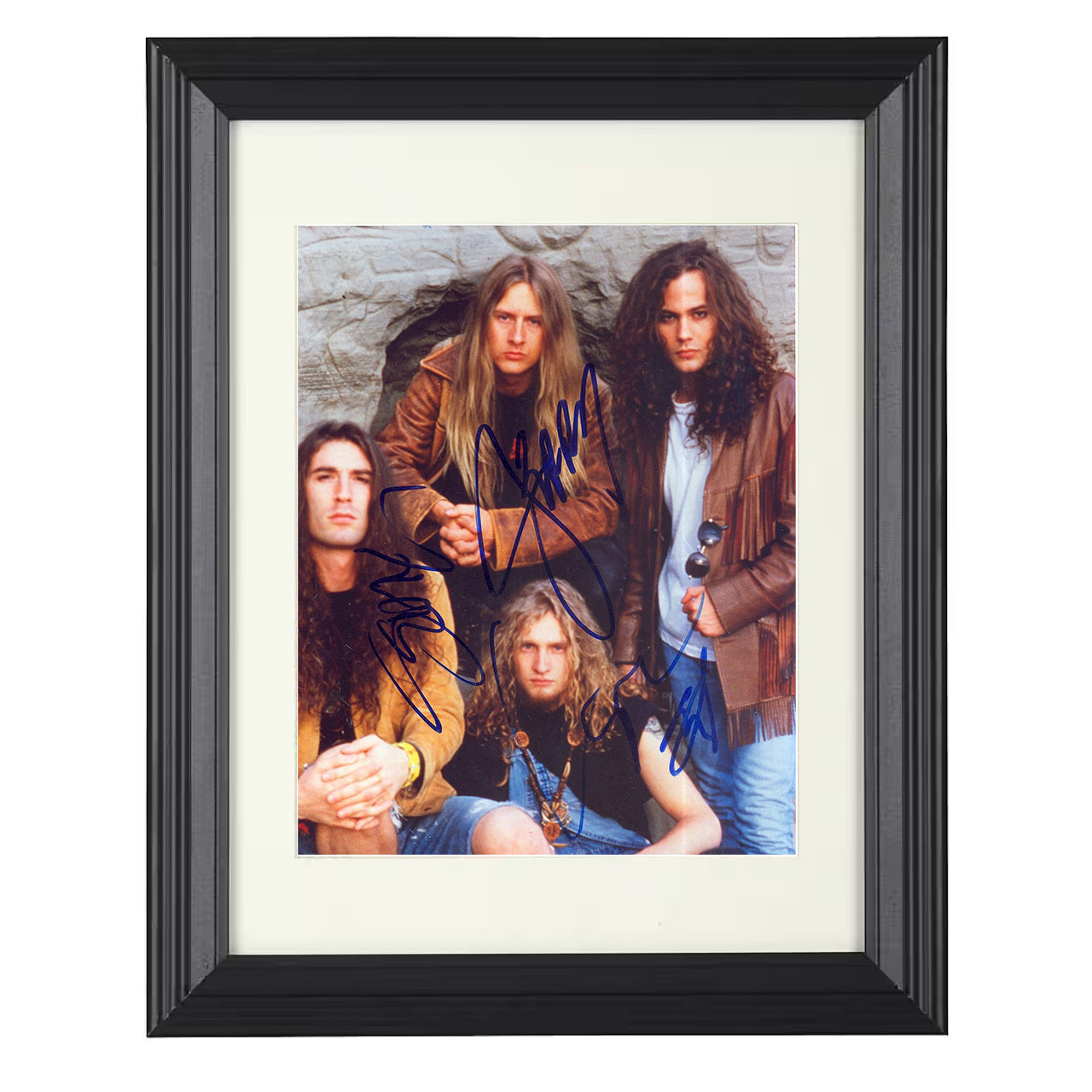 Alice in Chains – Grunge Stare Down Image – 8x10 black beveled framed music wall art