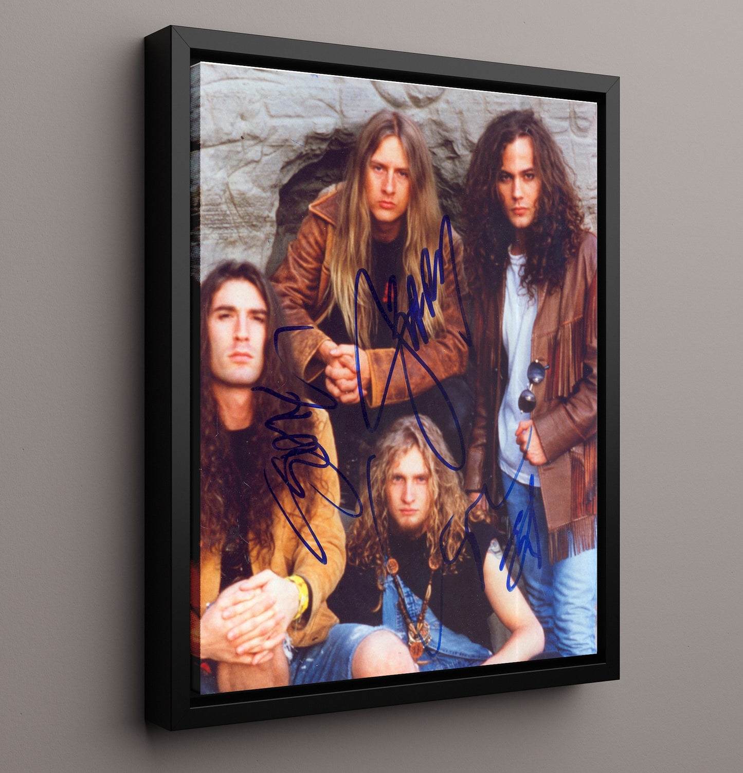 Alice in Chains - Grunge Stare Down - Vintage Music Wall Art - 16x20 Framed Canvas music decor