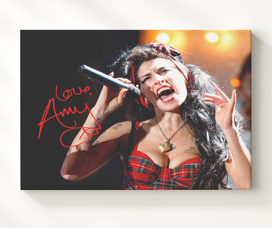 Amy Winehouse - High Energy Stage Performance 16x20 Gallery Frame vintage music wall art