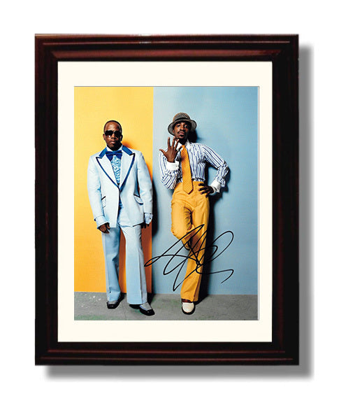 Andre 3000 - OutKast Fashion Portrait Studio Pose - Vintage Music Wall Art - 8x10 Beveled Frame music decor