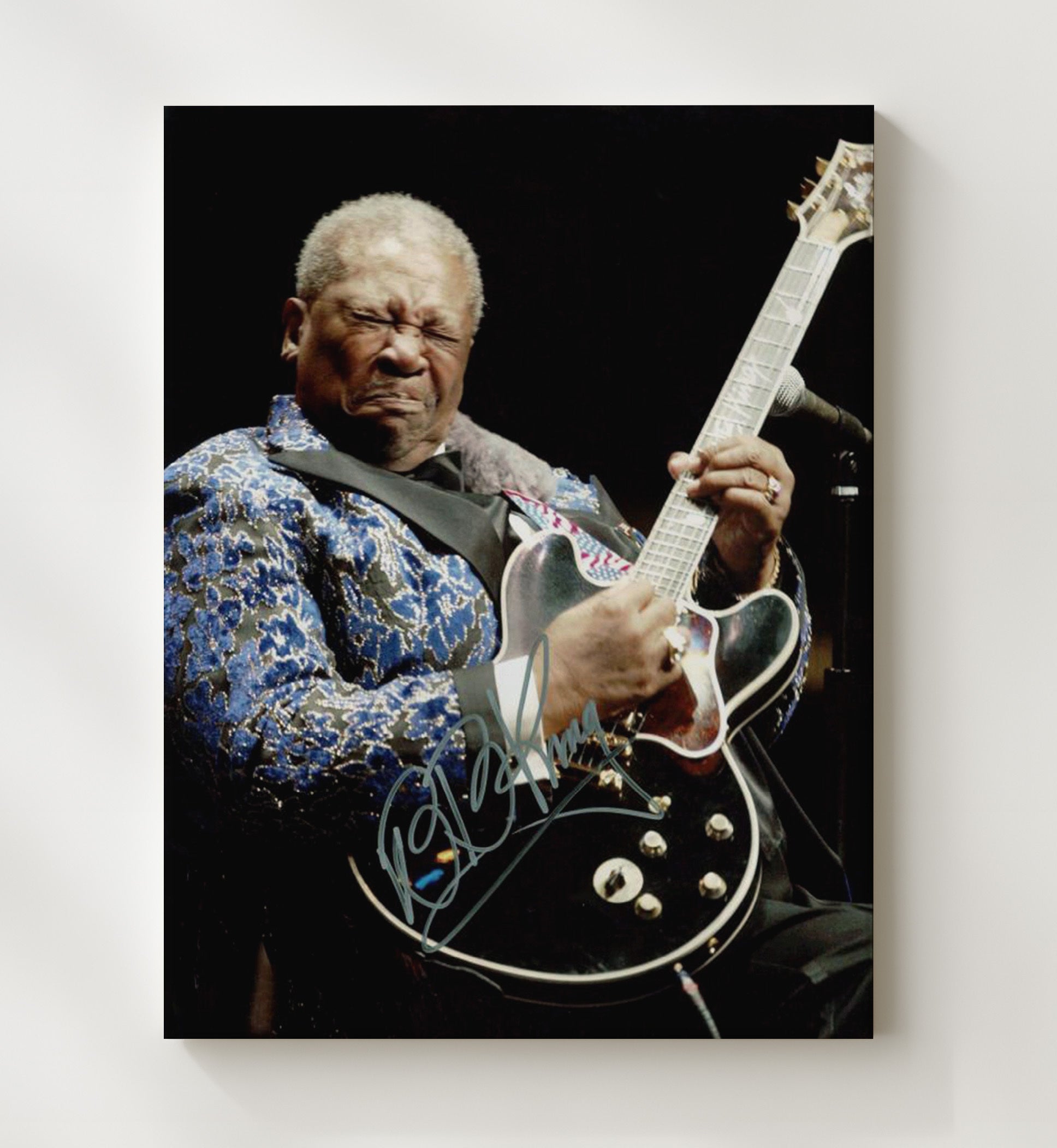 BB King - Lucilles Cry Music Wall Art 20x24 Canvas wall art print – Music decor