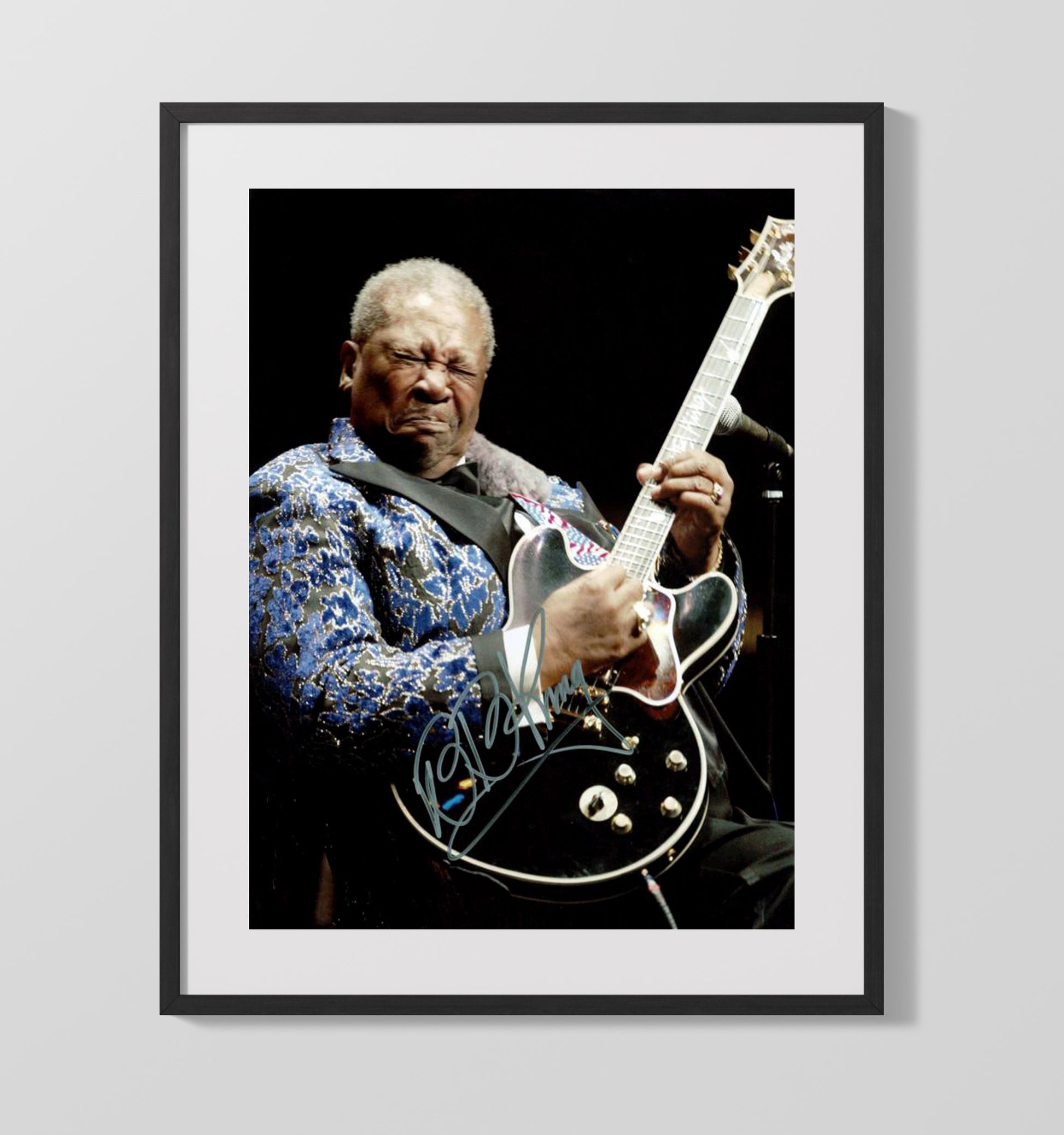 BB King - Lucilles Cry - Vintage Music Wall Art - 16x20 Gallery Frame music decor