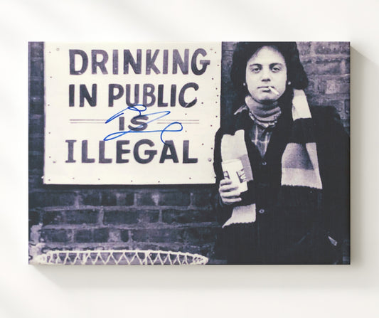 Billy Joel - Drinking In Public Is Illegal 16x20 Gallery Frame vintage music wall art