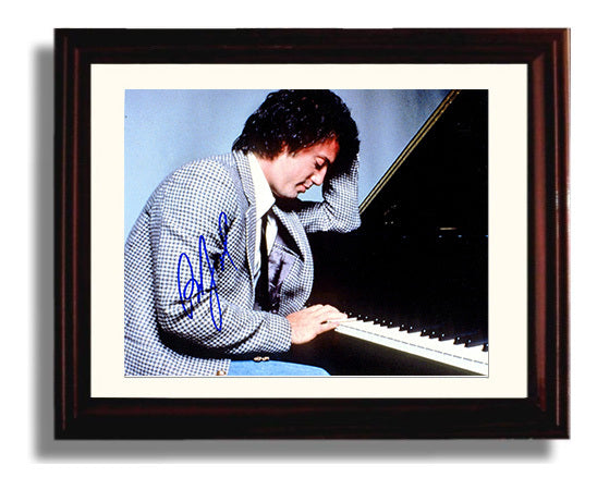 Billy Joel - Piano Performance Moment - Vintage Music Wall Art - 8x10 Beveled Frame music decor