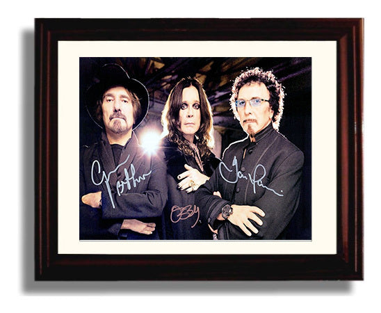 Black Sabbath - Ozzy Osbourne Dark Stage Presence - Vintage Music Wall Art - 8x10 Beveled Frame music decor
