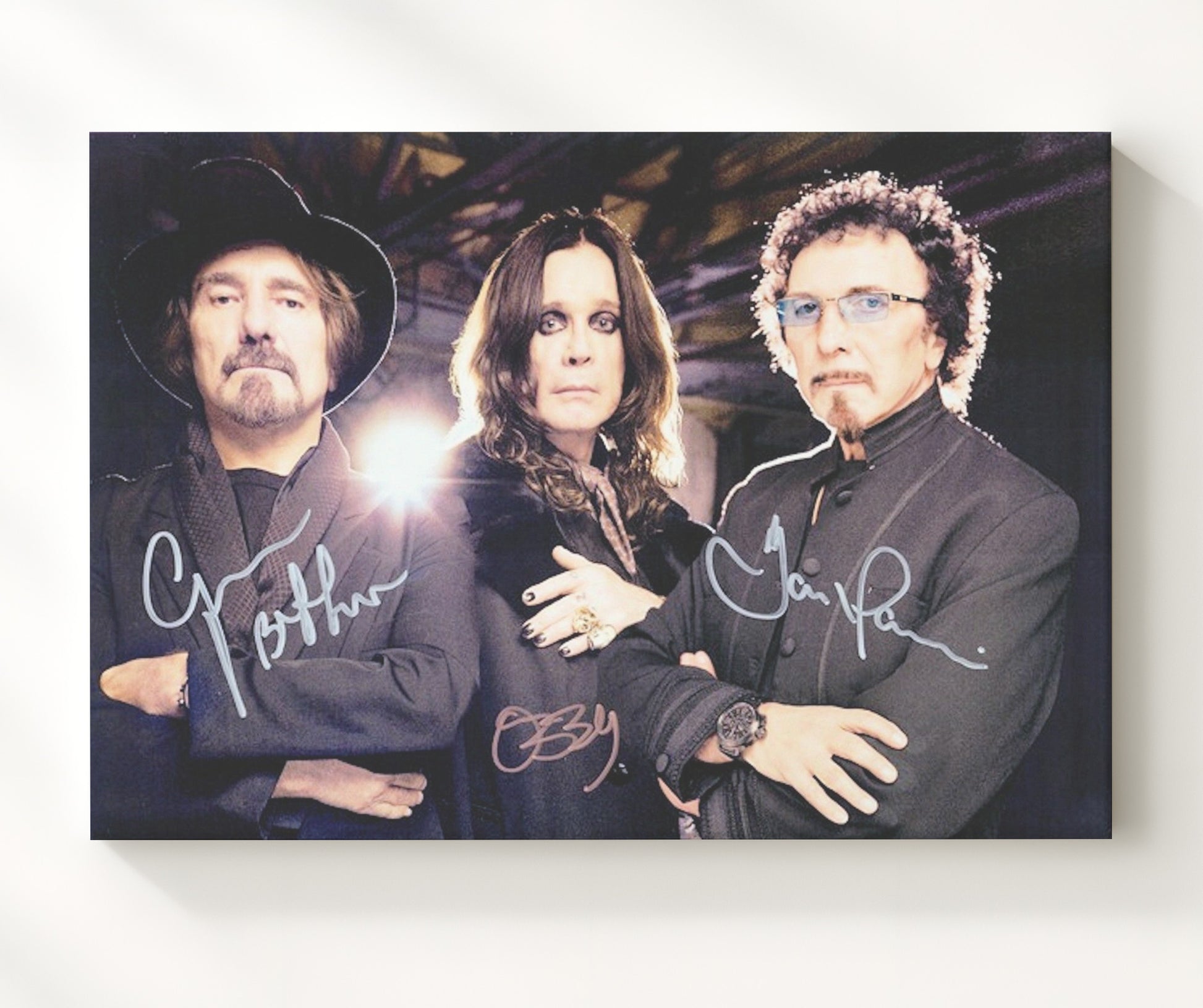 Black Sabbath - Ozzy Osbourne Dark Stage Presence - Vintage Music Wall Art - 20x24 Canvas music decor