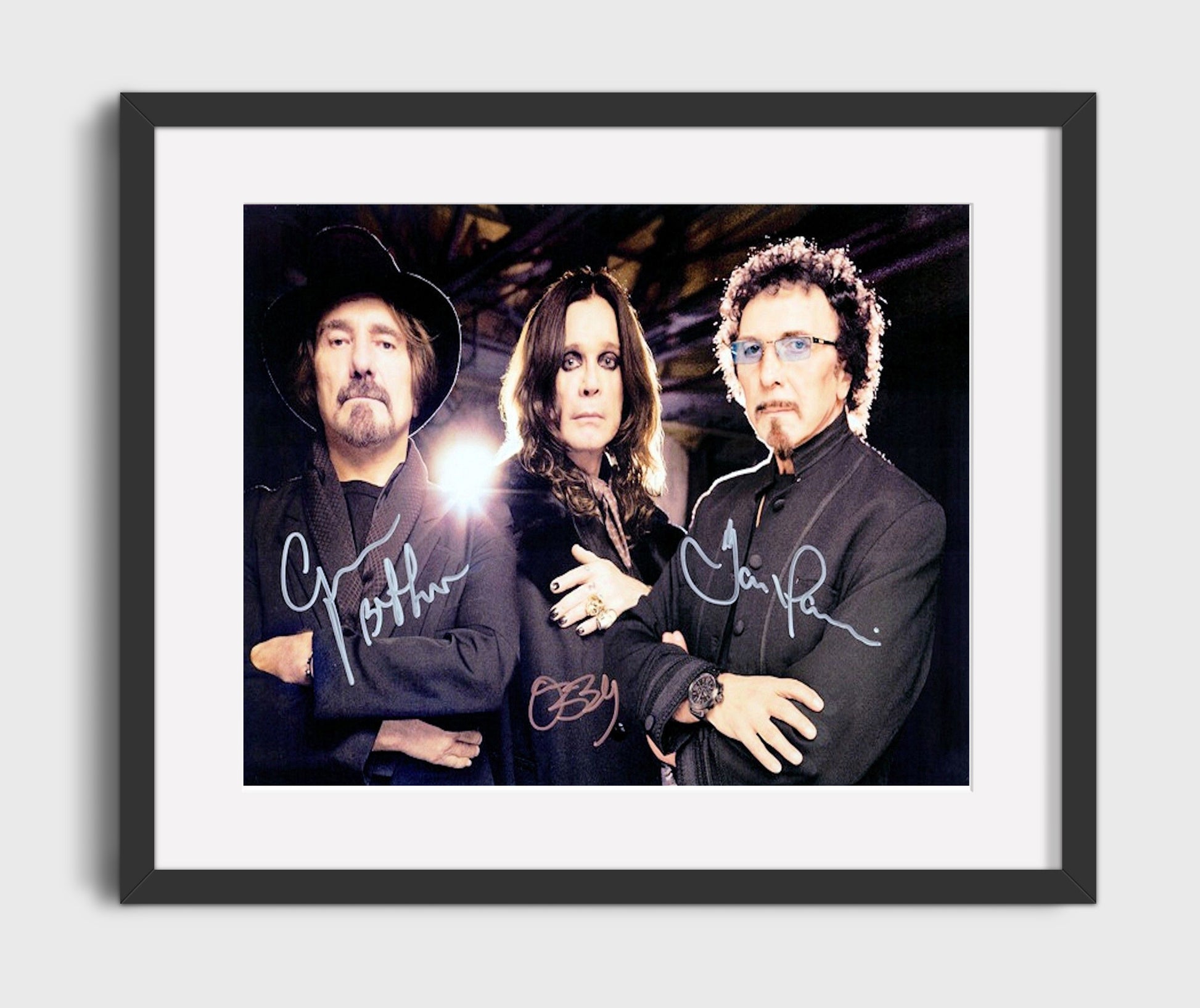 Black Sabbath - Ozzy Osbourne Dark Stage Presence - Vintage Music Wall Art - 16x20 Gallery Frame music decor