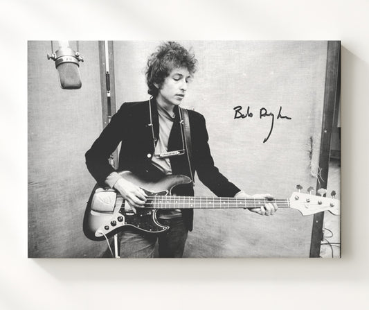 Bob Dylan - Early Acoustic Performance 16x20 Gallery Frame vintage music wall art