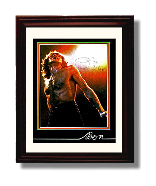 Bon Scott - Highway to Sweat Music Wall Art 8x10 Beveled Frame wall art print – Music decor