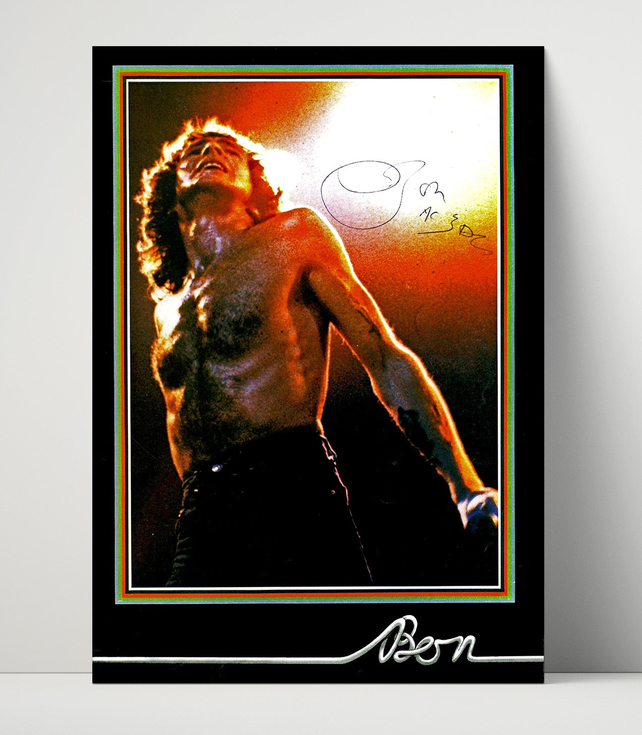 Bon Scott - Highway to Sweat Music Wall Art 16x20 Unframed Print wall art print – Music decor