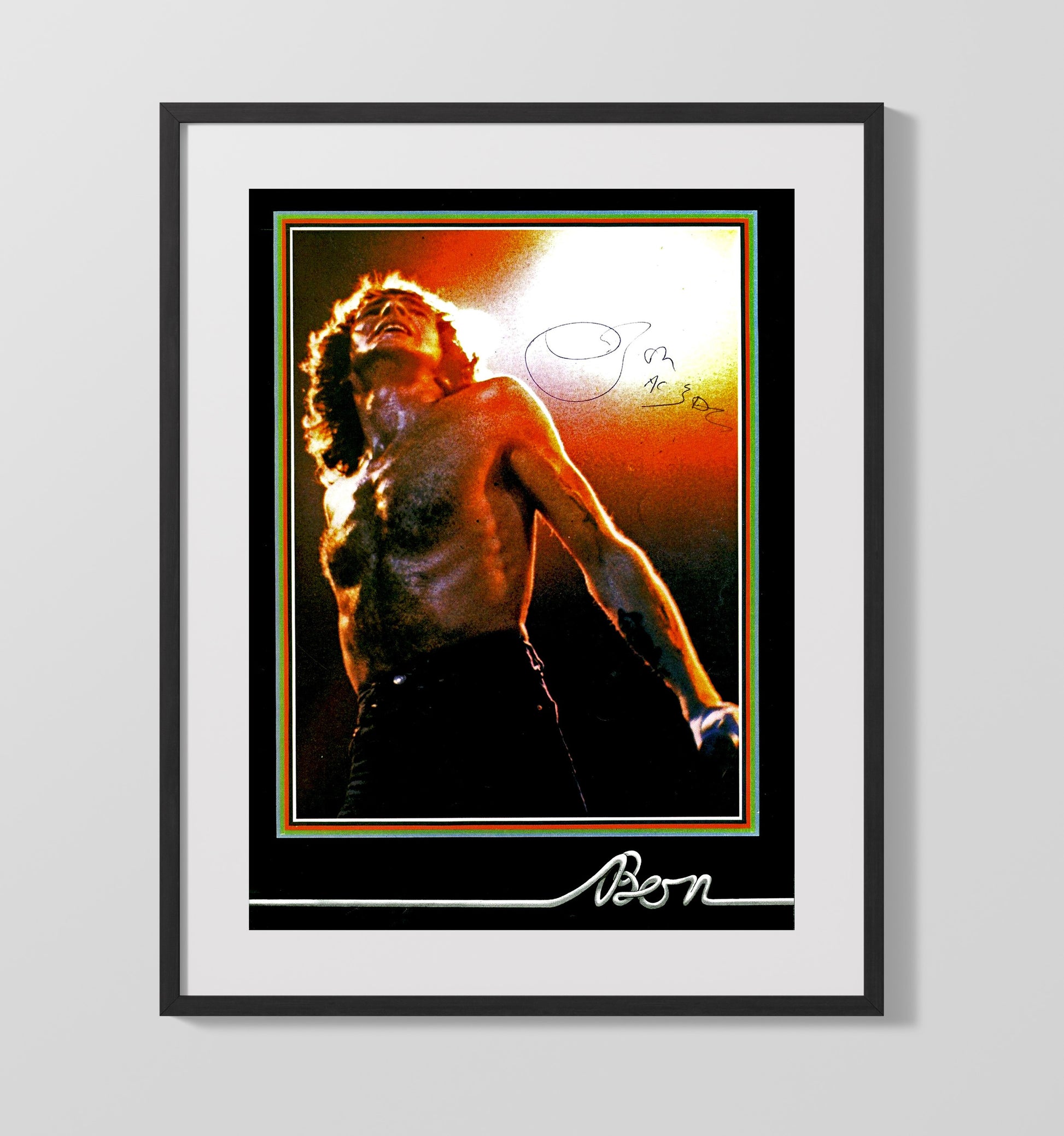 Bon Scott - Highway to Sweat Music Wall Art 16x20 Gallery Frame wall art print – Music decor