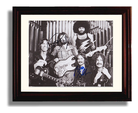 Boston - Classic Rock Lineup - Vintage Music Wall Art - 8x10 Beveled Frame music decor