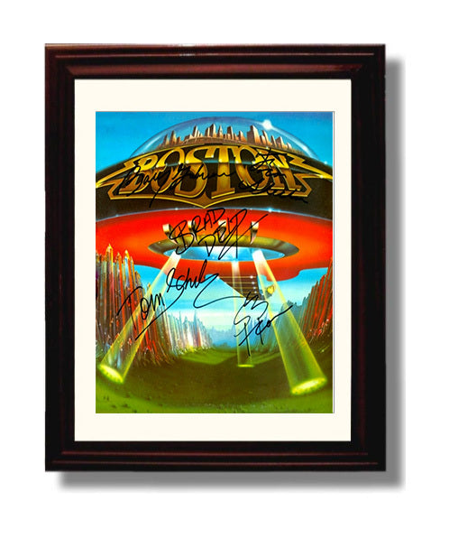 Boston - Dont Look Back Album Artwork Music Wall Art 8x10 Beveled Frame wall art print – Music decor