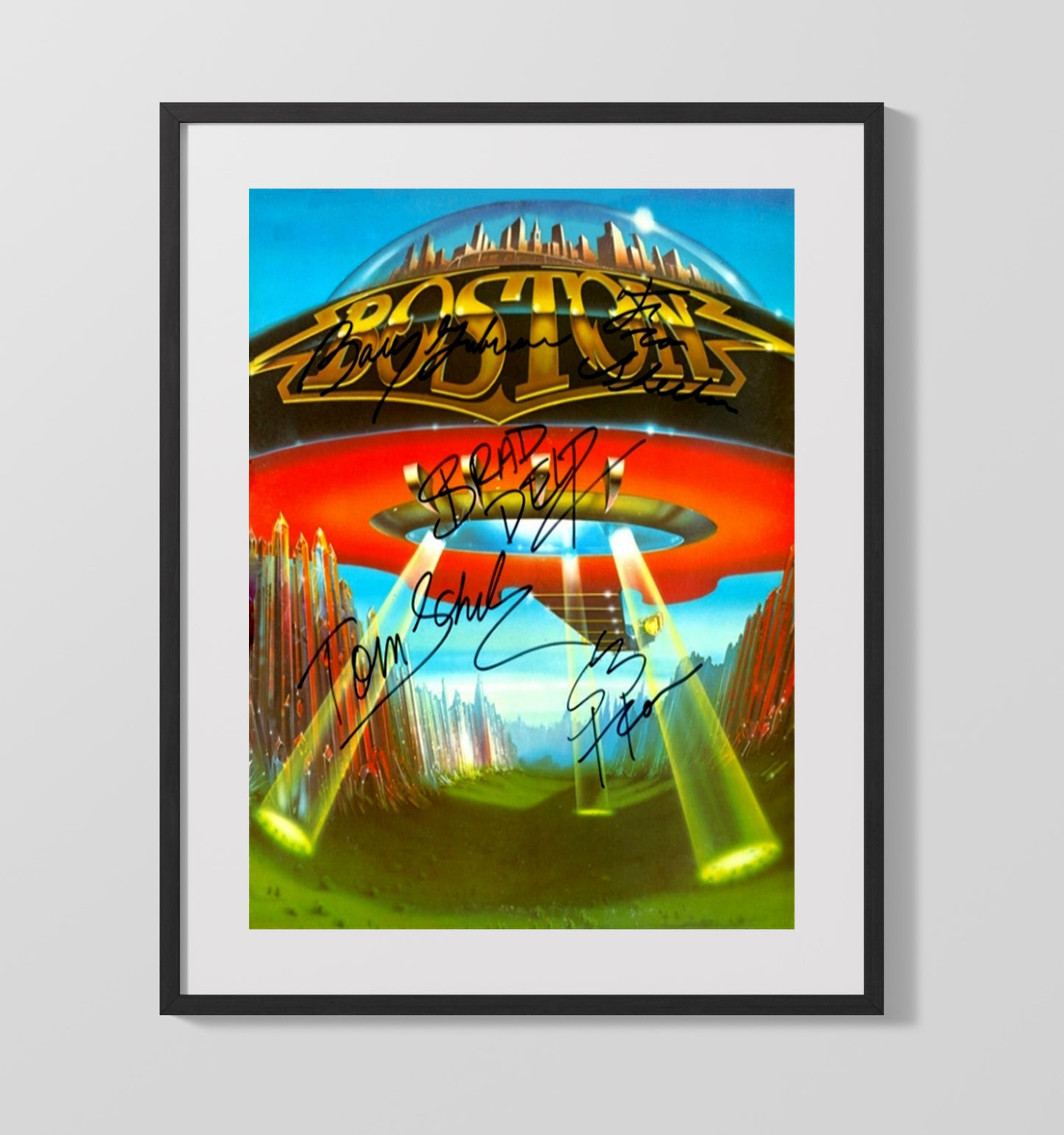 Boston - Dont Look Back Album Artwork Music Wall Art 16x20 Gallery Frame wall art print – Music decor