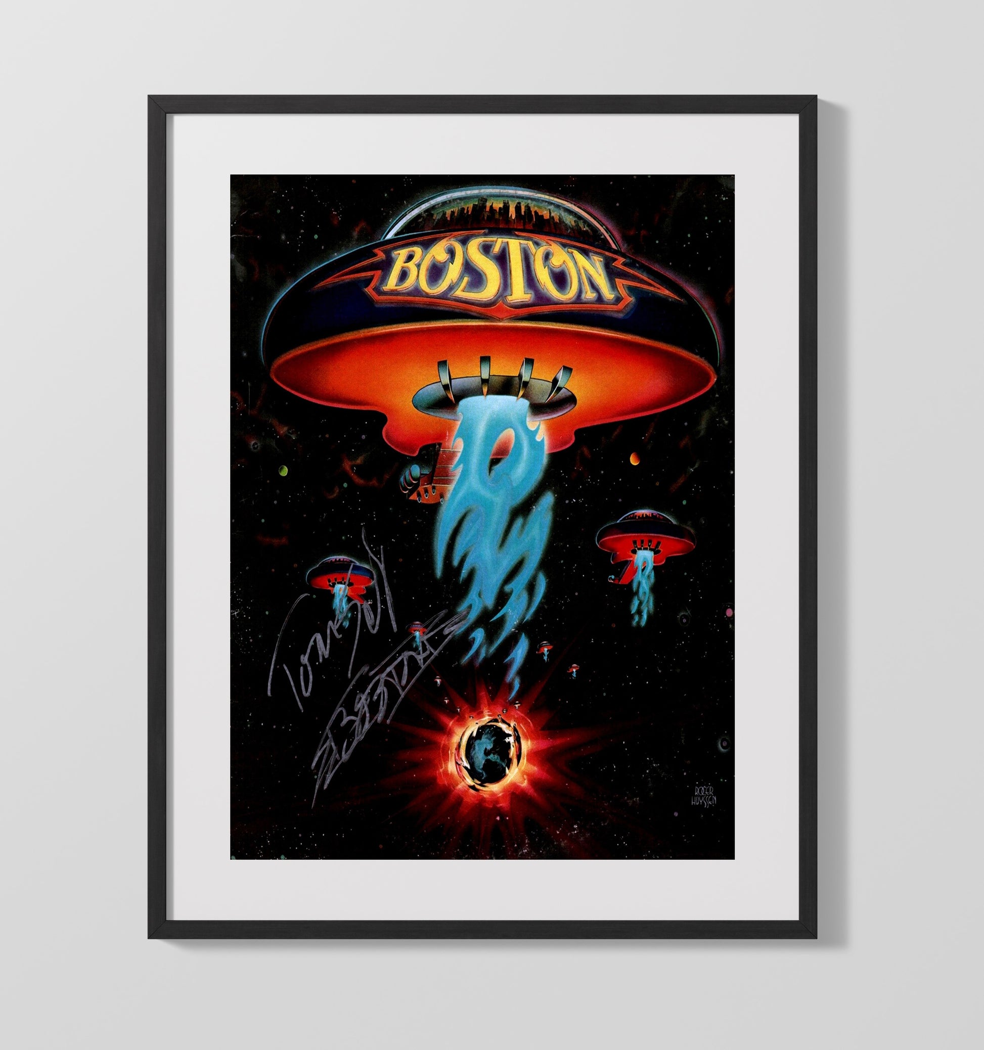 Boston - Spaceships and Power Chords Music Wall Art 16x20 Gallery Frame wall art print – Music decor