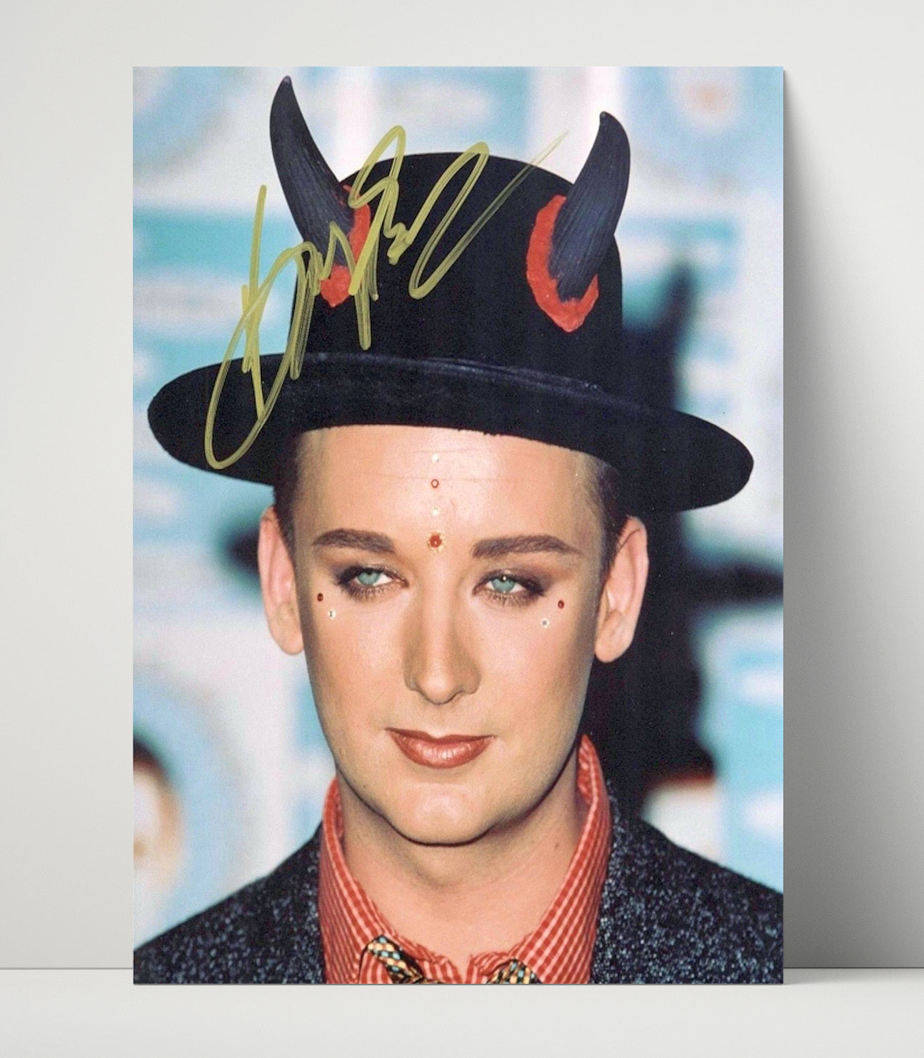 Boy George - Culture Club Hat Portrait - Vintage Music Wall Art - 16x20 Unframed Print music decor