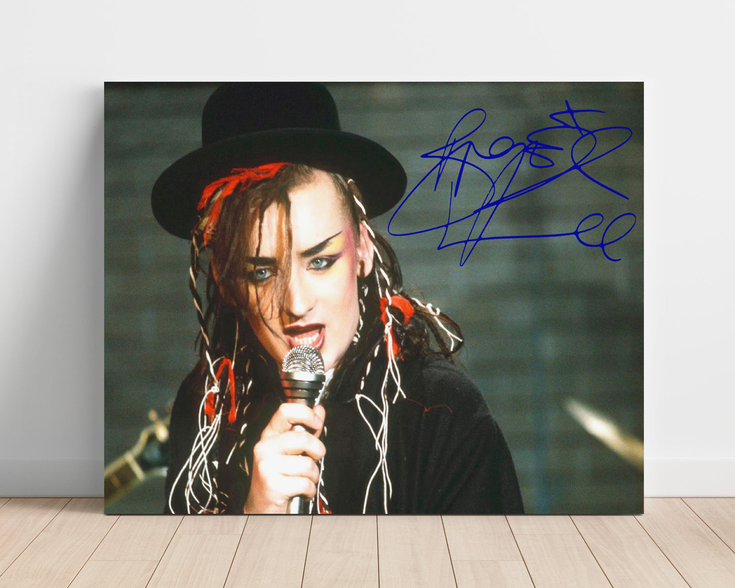 Boy George - New Wave Vocal Expression - Vintage Music Wall Art - 16x20 Unframed Print music decor