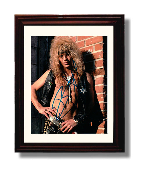 Bret Michaels - Poison Bandana Brick Wall Portrait Music Wall Art 8x10 Beveled Frame wall art print – Music decor