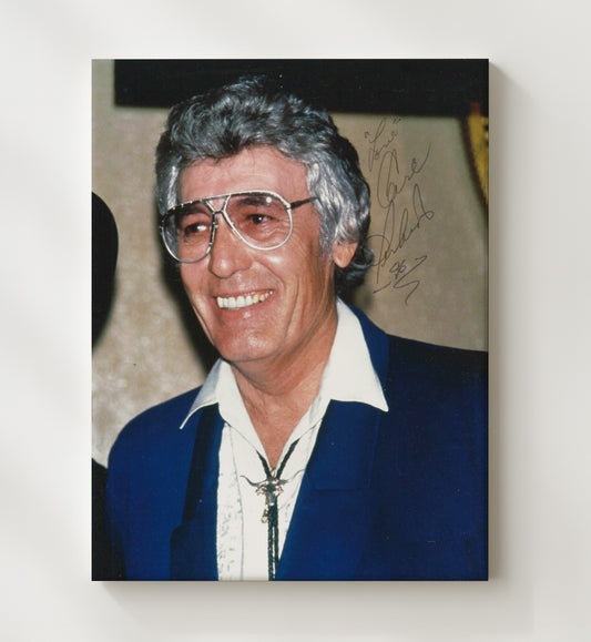 Carl Perkins - Rockabilly Guitar Photo With Glasses 16x20 Gallery Frame vintage music wall art