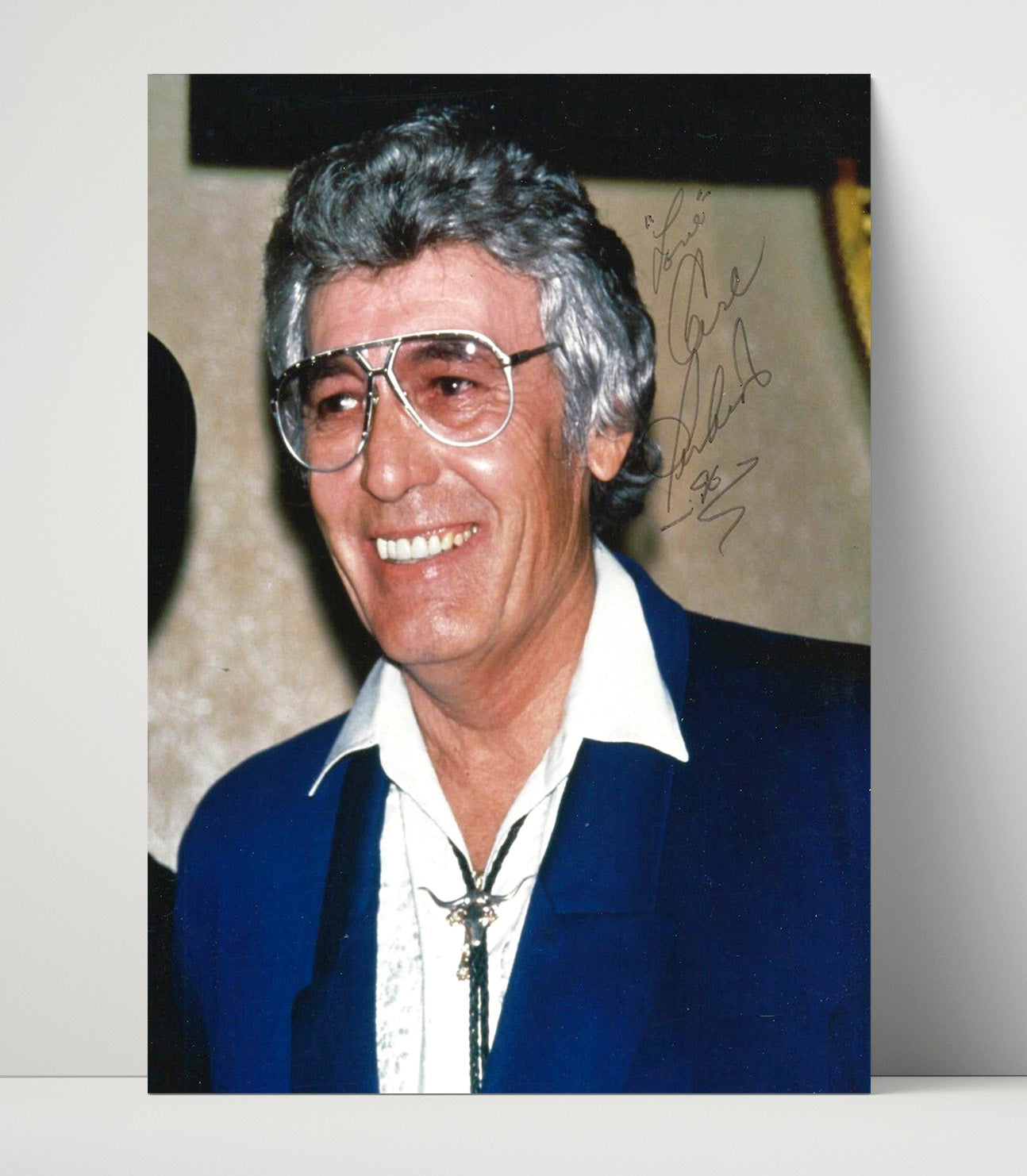 Carl Perkins - Rockabilly Guitar Portrait with Glasses Music Wall Art 16x20 Unframed Print wall art print – Music decor