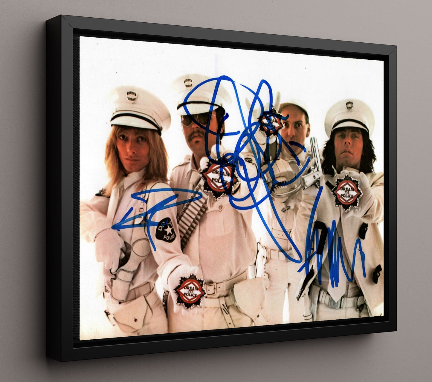 Cheap Trick -White Police Uniform Photo - Vintage Music Wall Art - 16x20 Framed Canvas music decor