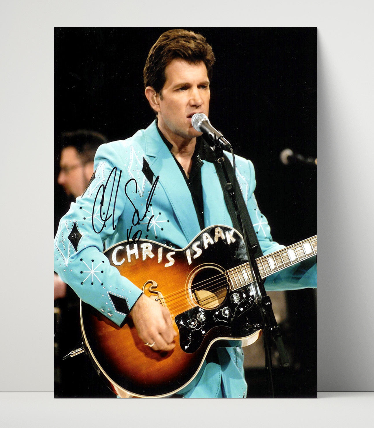 Chris Isaak - Live Performance with Acoustic Guitar Music Wall Art 16x20 Unframed Print wall art print – Music decor