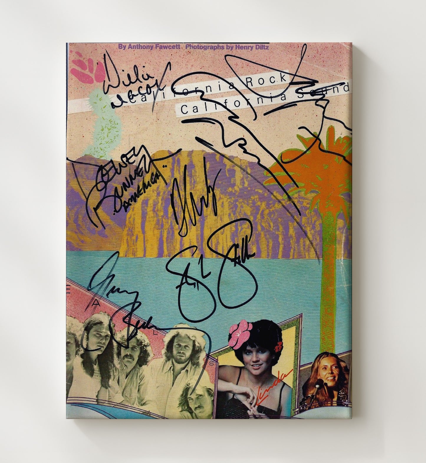Crosby Stills Nash and Young - California Sound Collective Music Wall Art 20x24 Canvas wall art print – Music decor