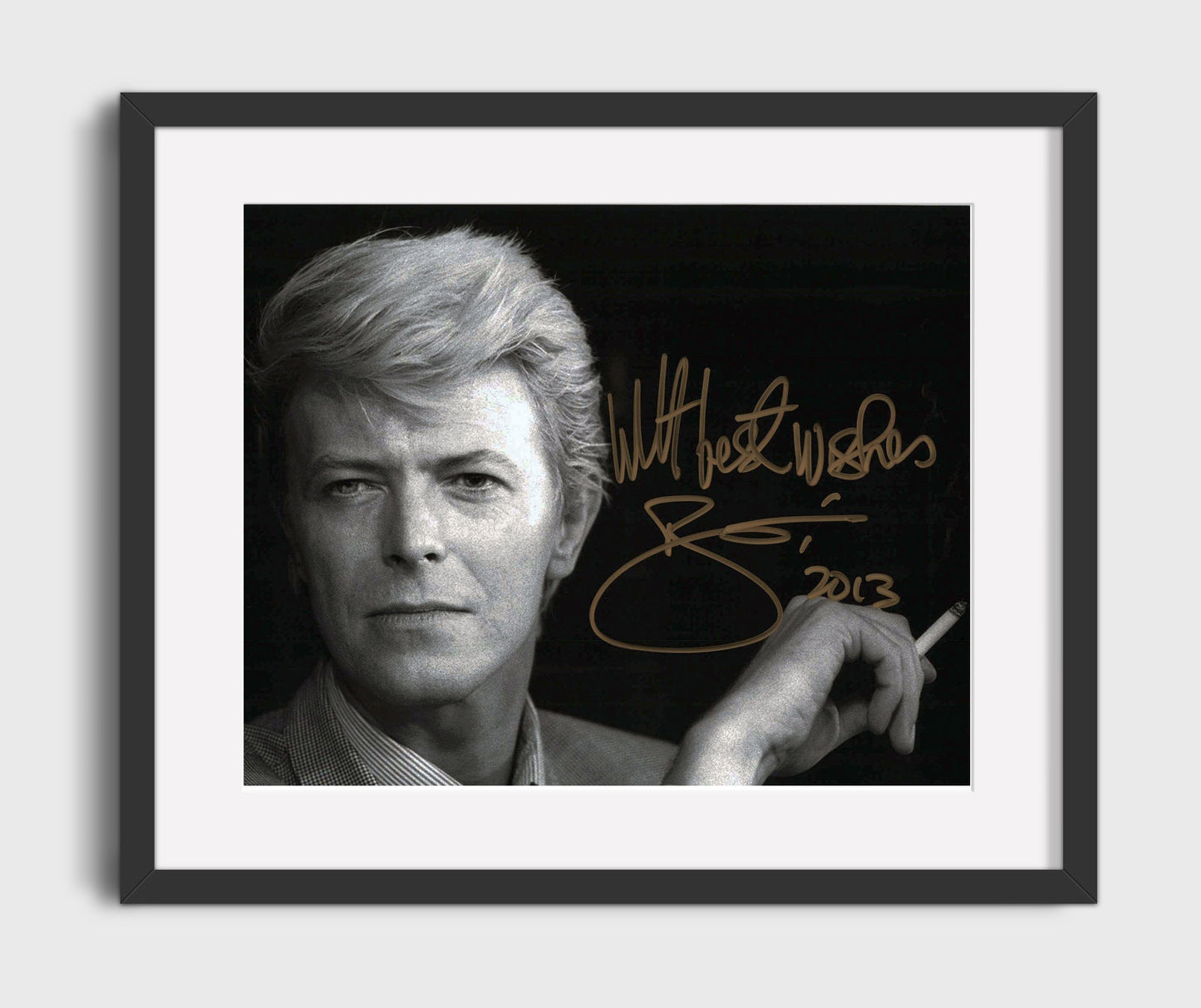 David Bowie - Thin White Duke - Vintage Music Wall Art - 16x20 Gallery Frame music decor
