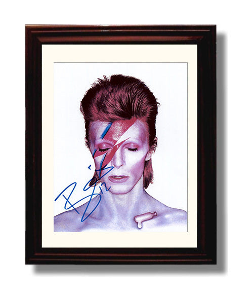 David Bowie - Ziggy Stardust Forever Music Wall Art 8x10 Beveled Frame wall art print – Music decor