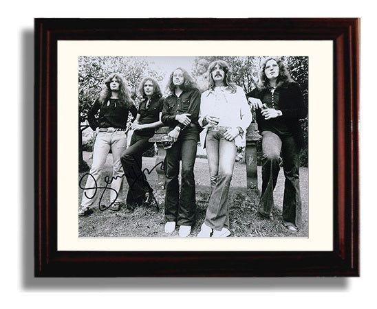 Deep Purple - Smoke on the Water - Vintage Music Wall Art - 8x10 Beveled Frame music decor