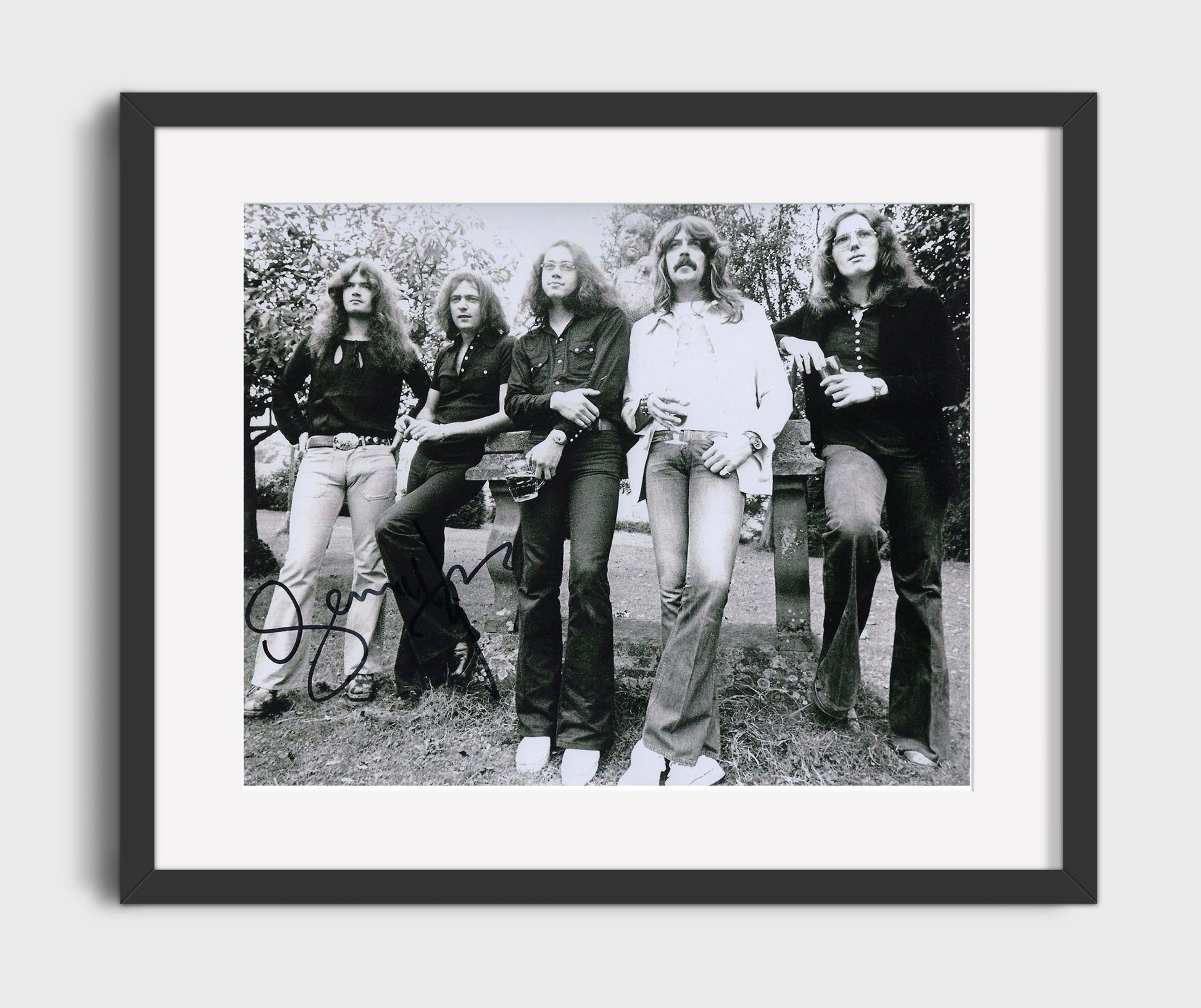 Deep Purple - Smoke on the Water - Vintage Music Wall Art - 16x20 Gallery Frame music decor